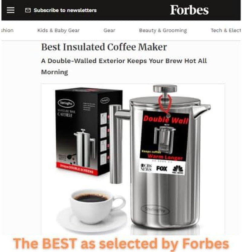 SterlingPro French Press Coffee Maker 1.5L