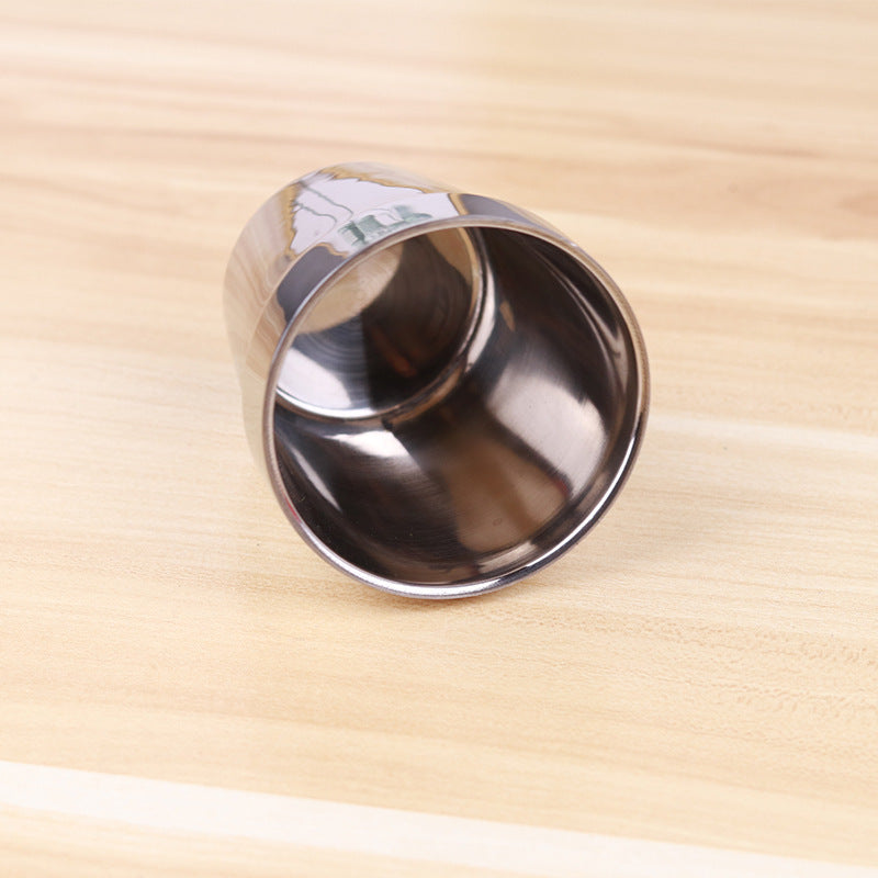 Stainless Steel Beaker – Double Beer Glass & Juice Cup