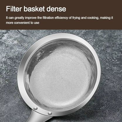 Stainless Steel Fat Skimmer Spoon Fine Mesh Grease Foam Removing Oil Dregs Fishing Percolator Fried Food Net Strainer