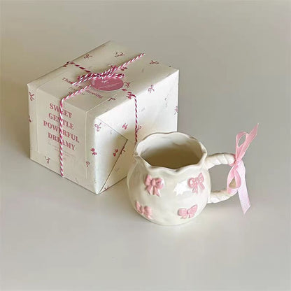 Whimsical Cherry Blossom Ceramic Mug Gift Set