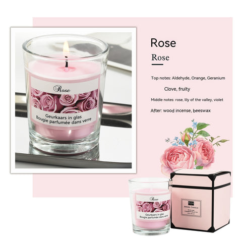 Elegant Scented Candle in Glass Jar