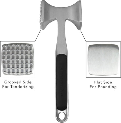 Meat Tenderizer for Pounding Meats, Nuts, Shellfish, Hang Hole for Easy Storage, Hand Wash, One Size