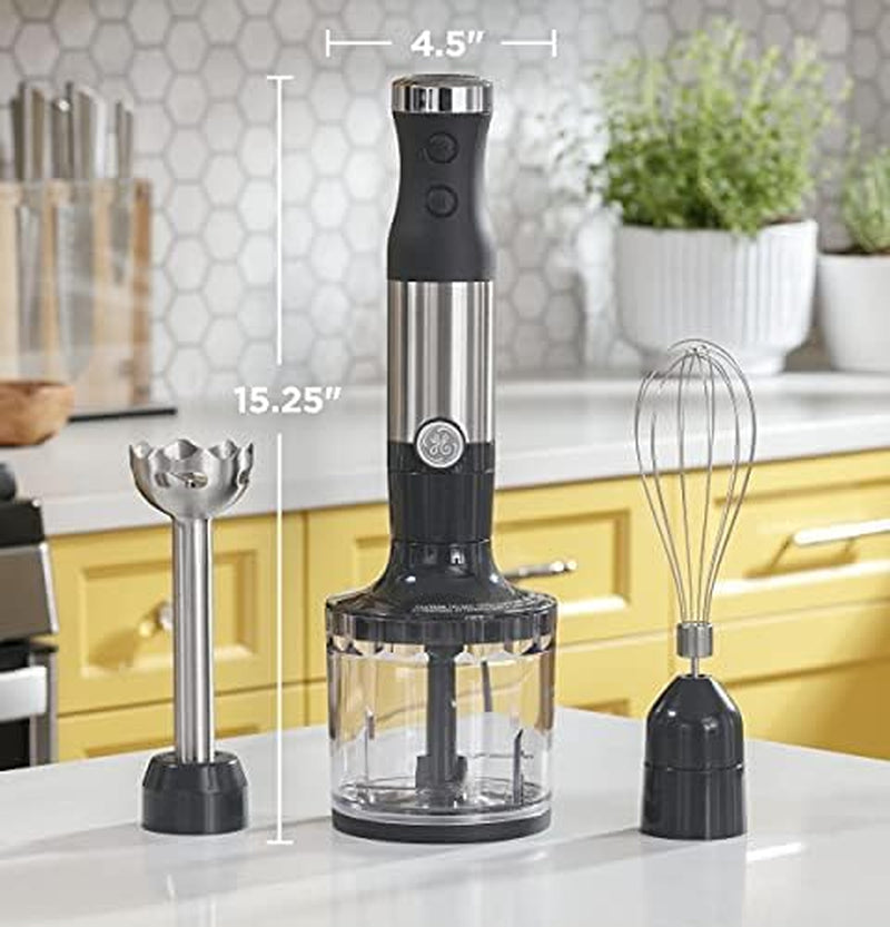 Immersion Blender | Handheld Blender 2-Speed | Interchanable Attachment | 500 Watts | Stainless Steel