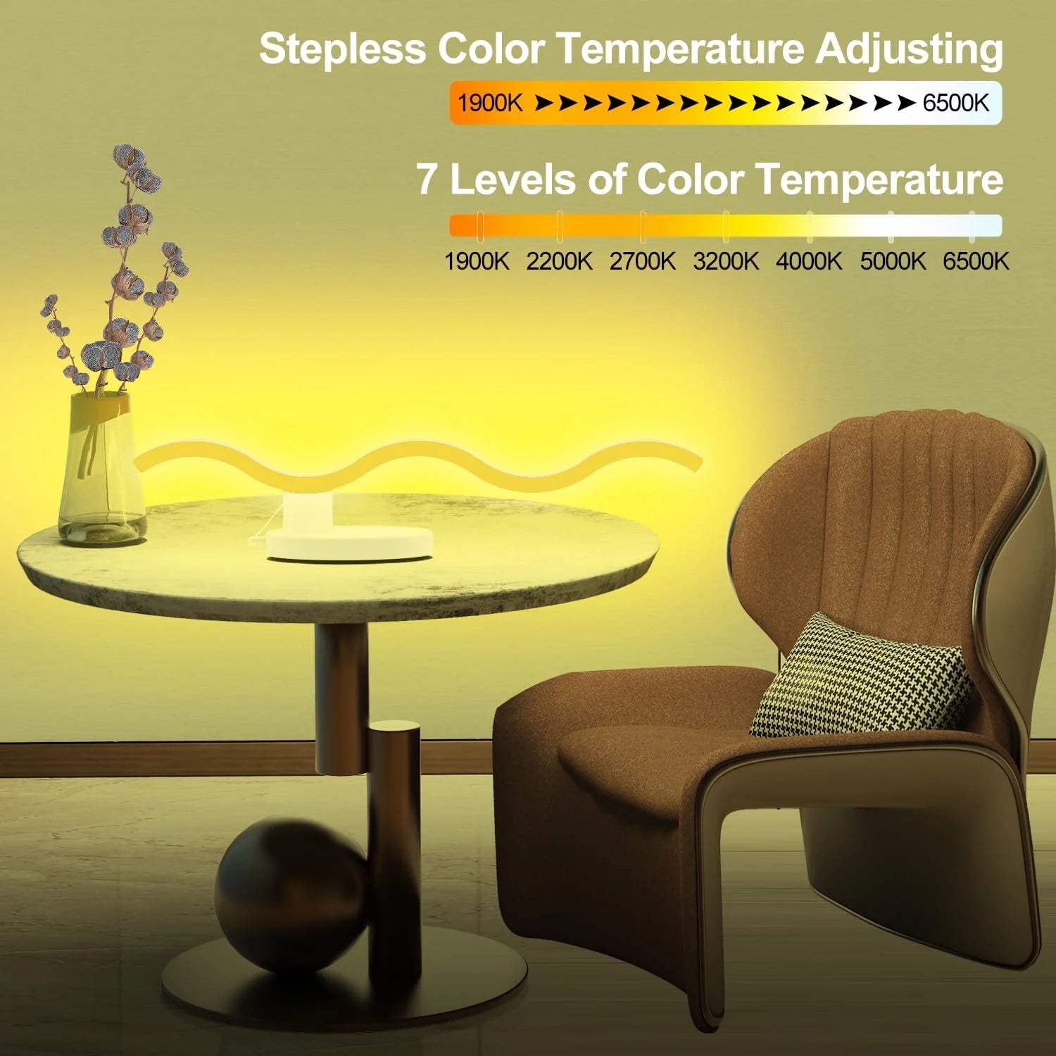Transformable LED Desk Lamp, Bedside Desk Lamps for Bedroom 