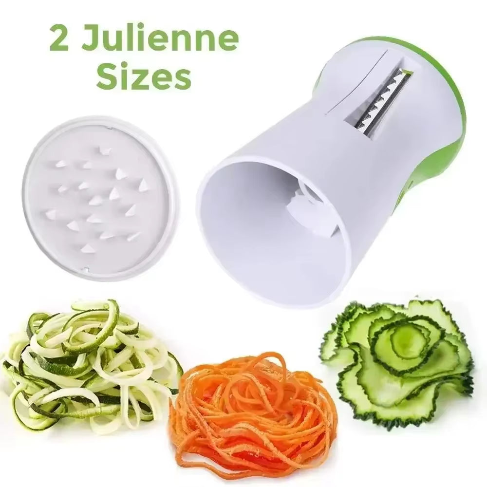 Multifunctional Rotary Vegetable Slicer Spiral Cutter for Carrot Cucumber Potato