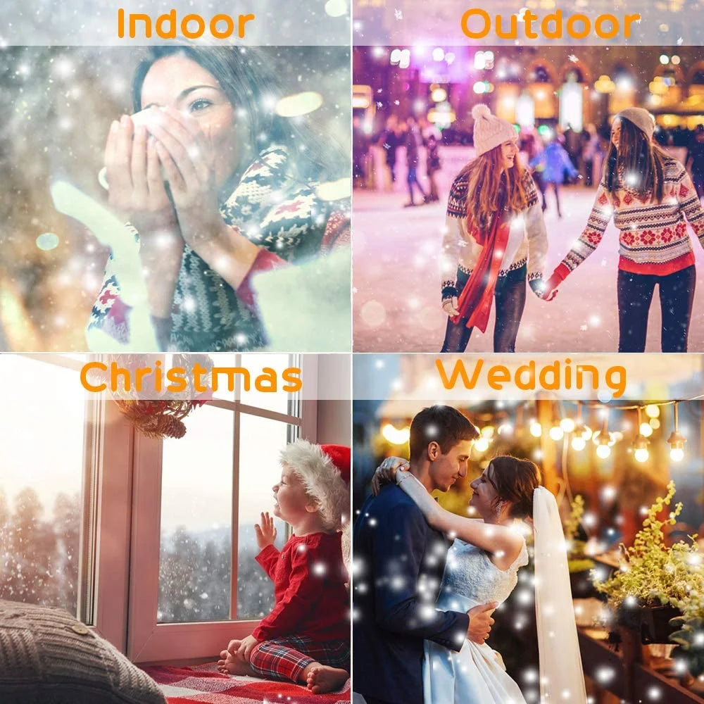Snowfall Christmas Light Projector, Indoor Outdoor Holiday Projector Lights with Remote Control