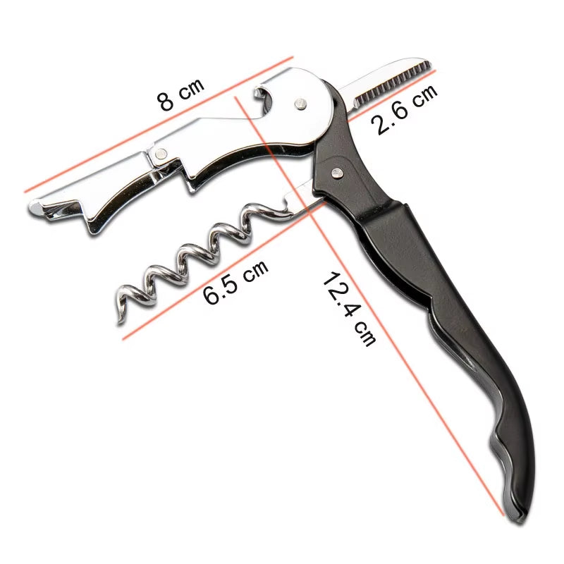 Stainless Steel Red Wine Beer Bottle Opener Cork Screw Multi Function Seahorse Safe Cut Can Kitchen Bar Tools