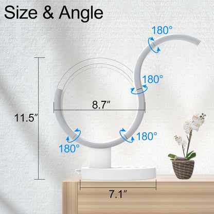 Transformable LED Desk Lamp, Bedside Desk Lamps for Bedroom 