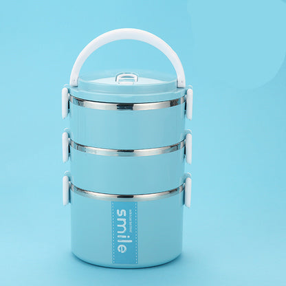 Stainless Steel Round Lunch Box – Durable & Portable Food Container