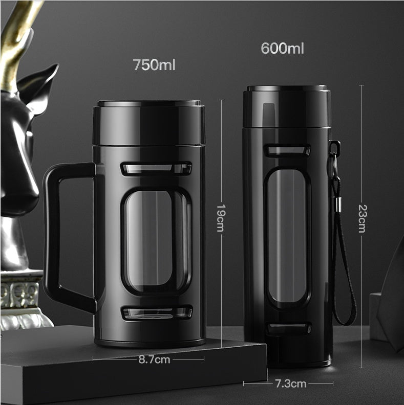 Simple Drop Proof Double-layer Cups With Tea Bin Filter