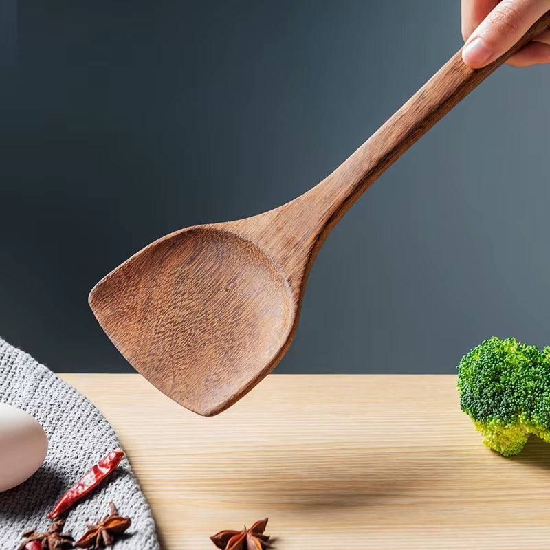 Wooden Kitchen Utensils Set Non-Stick Cookware for Soup