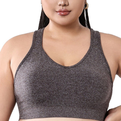 Women's Outdoor Running Fitness Shockproof Push-up Top