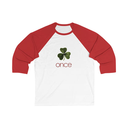 Once Unisex 3\4 Sleeve Baseball Tee
