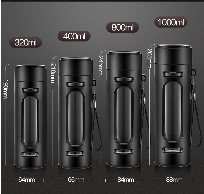 Simple Drop Proof Double-layer Cups With Tea Bin Filter