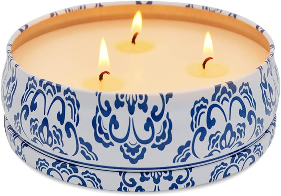 13.5Oz 3-Wick Soy Wax Large Citronella Candles Outdoor and Indoor