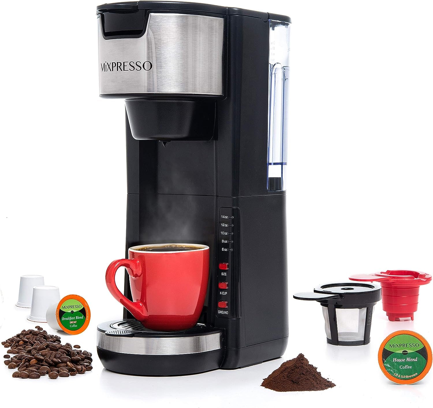 Coffee Maker – K-Cup & Ground Coffee Compatible