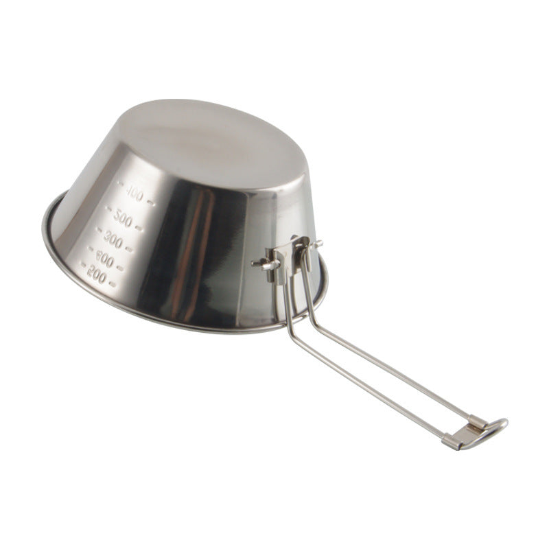 Outdoor Stainless Steel Folding Bowl