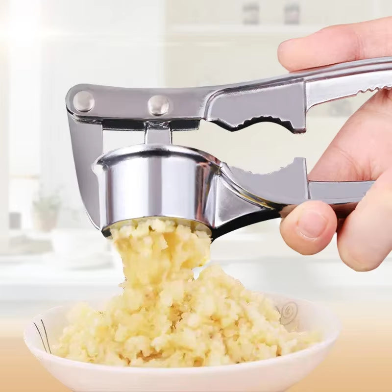 Kitchen Zinc Alloy Steel Garlic Smasher Squeezer Manual Press Grinding Tool Kitchen Accessories Kitchen