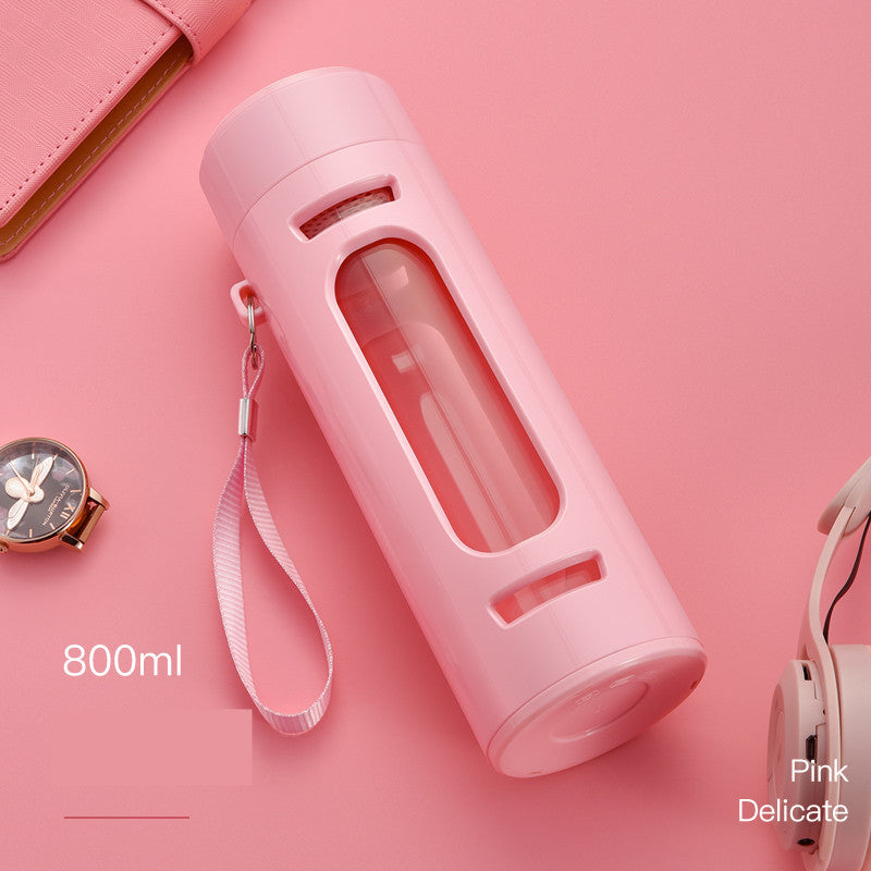 Simple Drop Proof Double-layer Cups With Tea Bin Filter