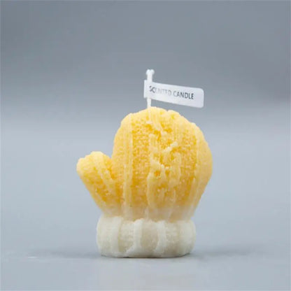 Christmas Scented Candle Creative Mini Gloves Candle Ornaments Christmas Candles for Home New Year Table Decoration Gift