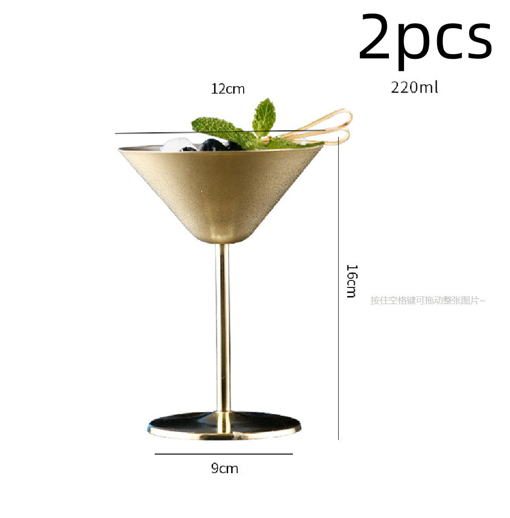 Stainless Steel Cocktail & Martini Glass