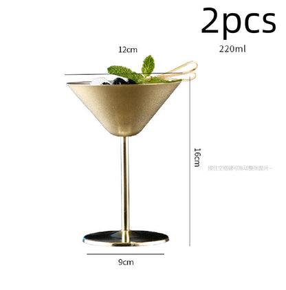 Stainless Steel Cocktail & Martini Glass