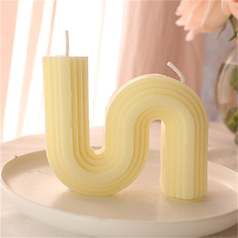 Modern Wavy Arch Scented Candle