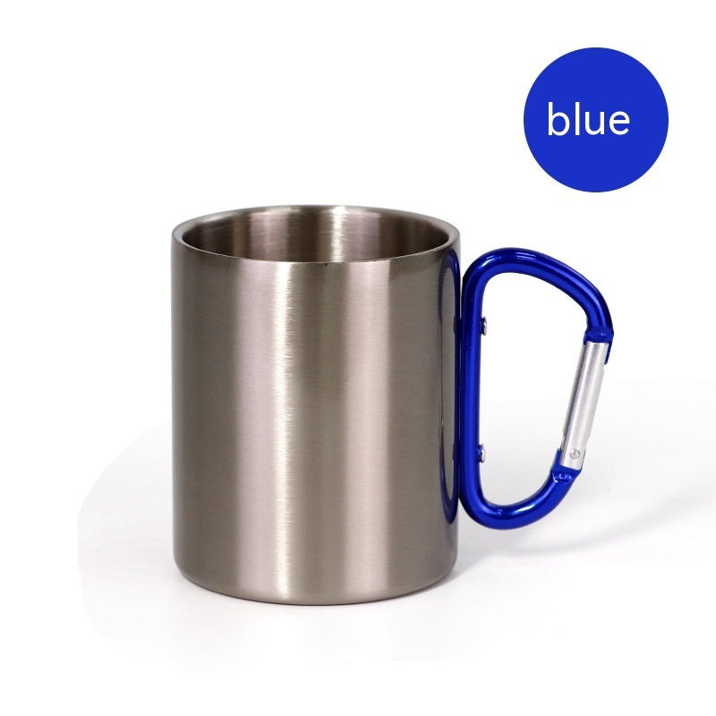 Stainless Steel Carabiner Mug: Clip and Sip On the Go!