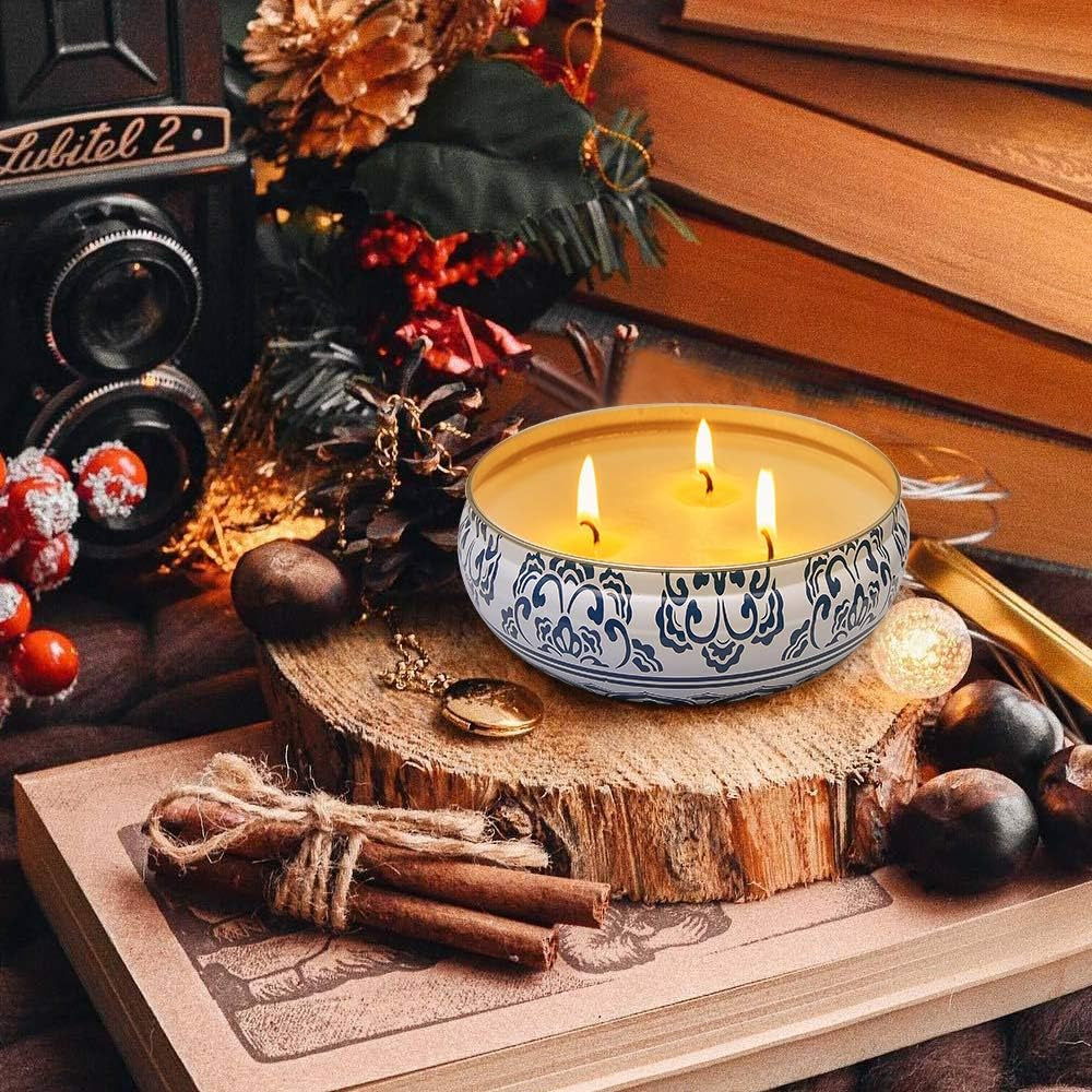 13.5Oz 3-Wick Soy Wax Large Citronella Candles Outdoor and Indoor