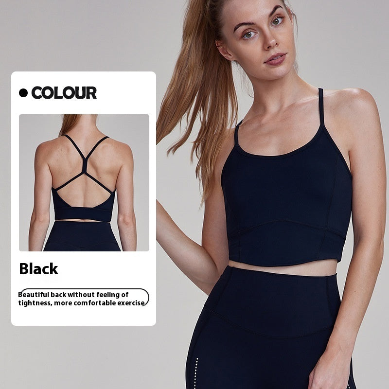 Thin Strap Open-Back Workout Tank