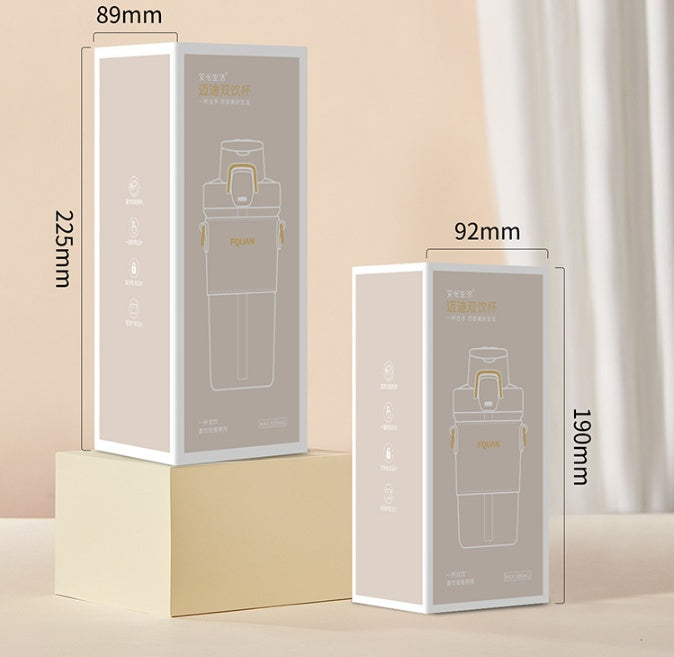 Stylish Ombre Hydration Tracker Bottle for Fitness