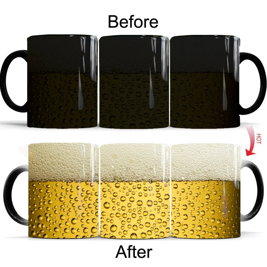 Beer Color Changing Mug Magic Heat Sensitive 