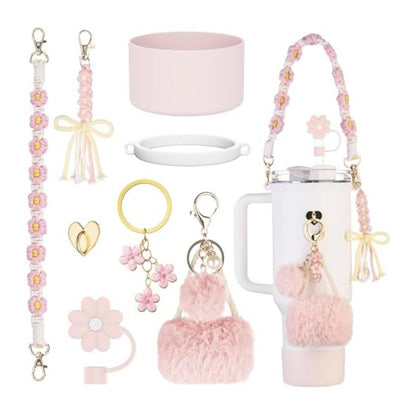 Elegant Decorated Stanley Cup: A Unique Quinceañera Souvenir or Special Gift