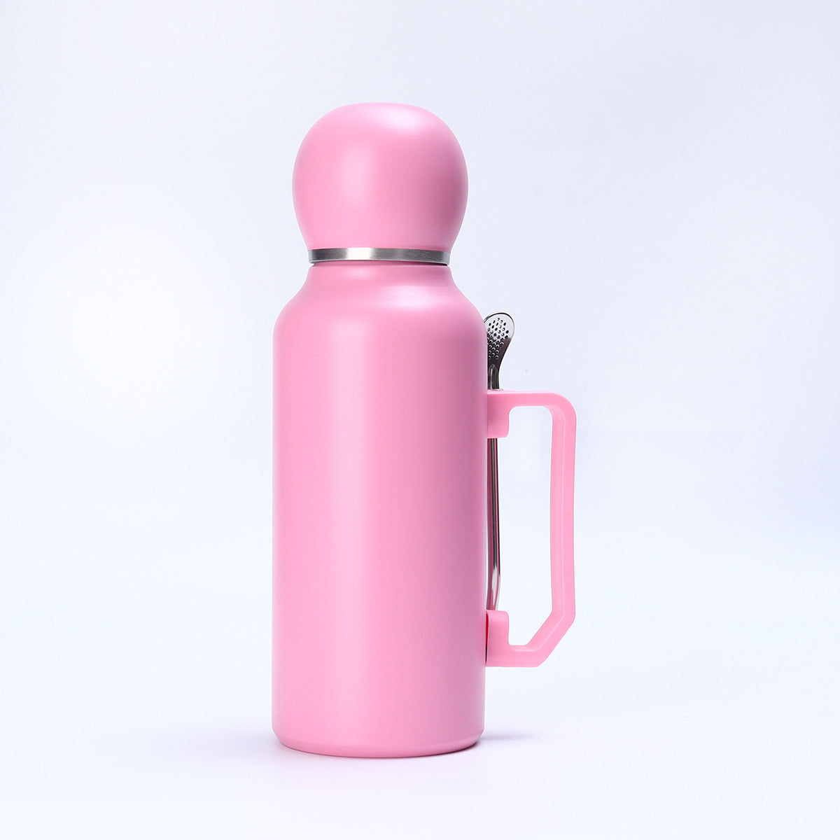 Pastel Insulated Food & Drink Thermos with Built-in Spoon and Handle