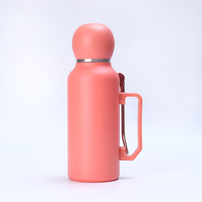 Pastel Insulated Food & Drink Thermos with Built-in Spoon and Handle