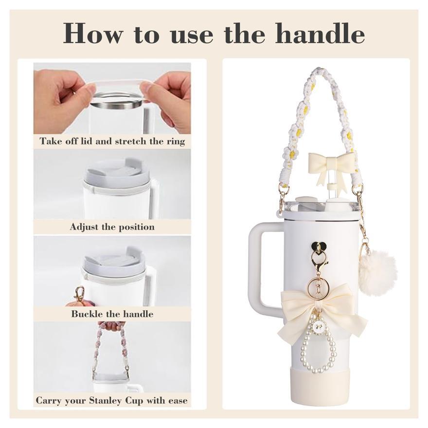 Elegant Decorated Stanley Cup: A Unique Quinceañera Souvenir or Special Gift