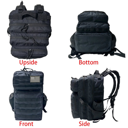 SYZM 35L Tactical Backpack Nylon Camping Rucksack for Men Women MOLLE Hiking Backpack Outdoor Fishing Bags