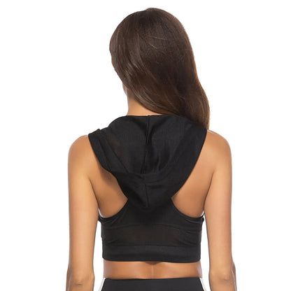 Mesh Hood Sports Top