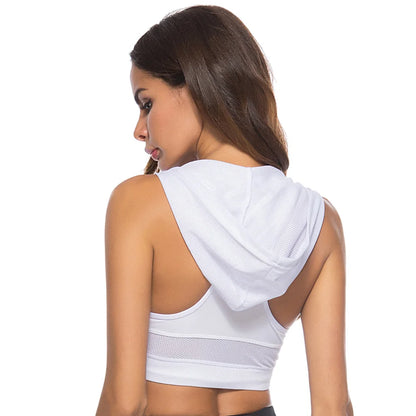 Mesh Hood Sports Top
