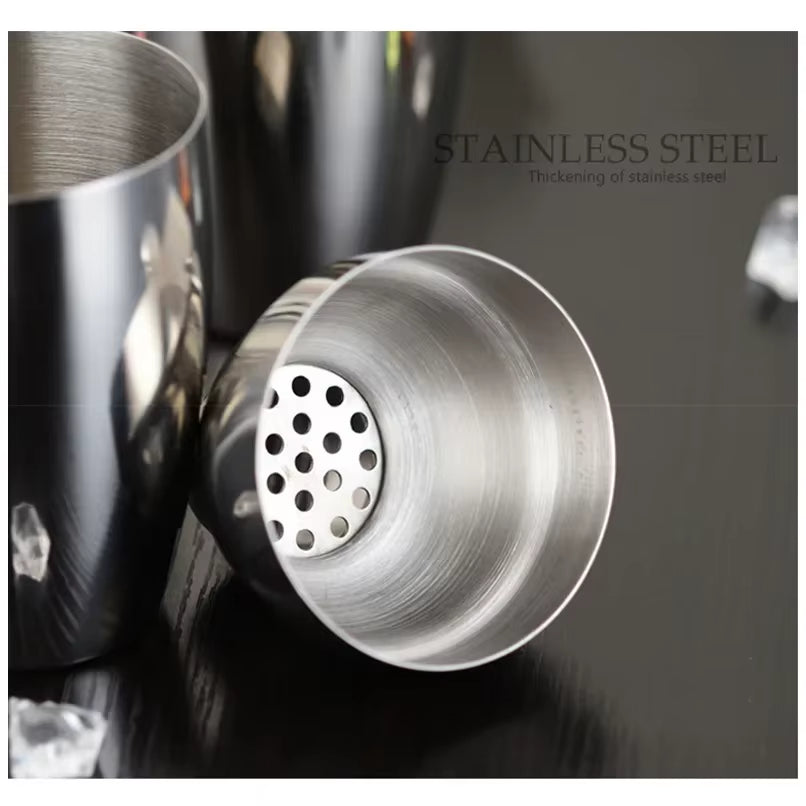 550ML/750ML Cocktail Shaker Mixer Stainless Steel Wine Martini Boston Shaker for Bartender Drink Party Bar Tools