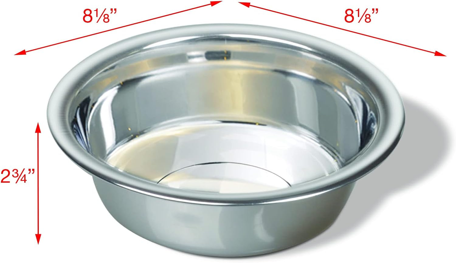 64-Ounce Lightweight Dish, Large, Stainless Steel