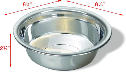 64-Ounce Lightweight Dish, Large, Stainless Steel