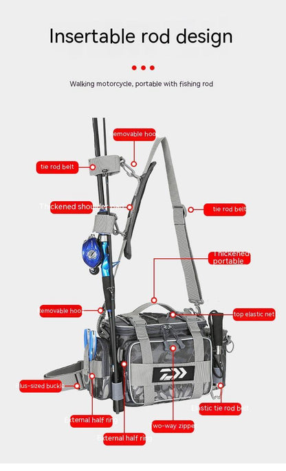 Waist Bag Crossbody Bag Large Capacity Fishing Bag