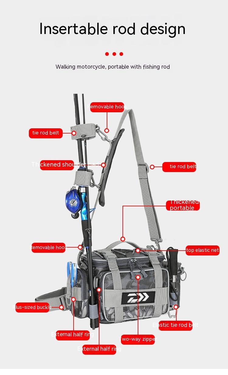 Waist Bag Crossbody Bag Large Capacity Fishing Bag