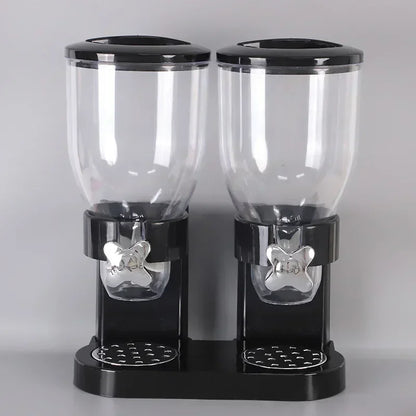 Rotating Button Extraction Kitchen Cereal Jars and other Food Dispenser, Airtight High Kitchen Miscellaneous Grain Sealed Jar