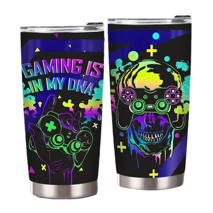20 oz. Stainless Steel Insulated Gamer Tumbler Cup