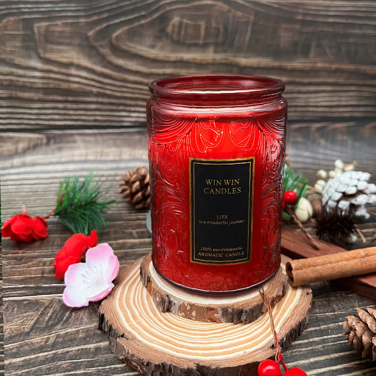 Floral Scented Candle Home Indoor Fragrance, 40-90 Hours Burning