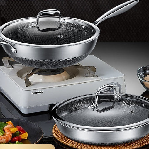 Stainless Steel Double-sided Honeycomb Non-stick Pan