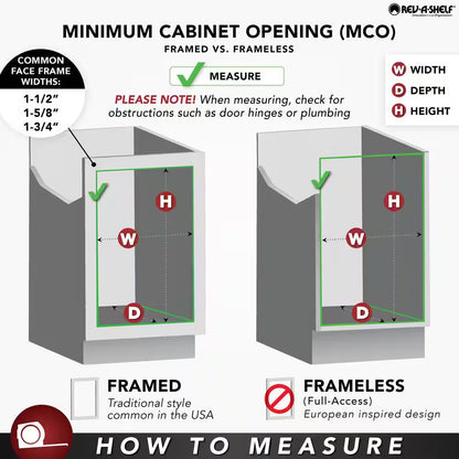 Silver Kitchen Cabinet Pull Out Shelf Organizer, 12 In. X 22 In.