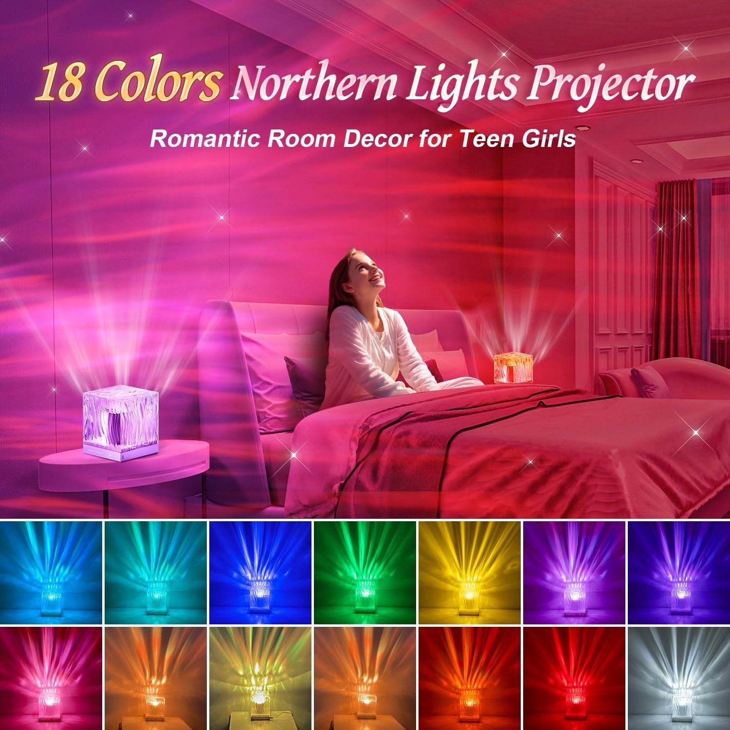 Northern Lights Projector with 18 colour